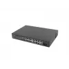 Lanberg RSFE-16P-2C-150 switch PoE+ não gerido, 16x 10/100 PoE+, 2x combo Gigabit, 150 W, rack 1U