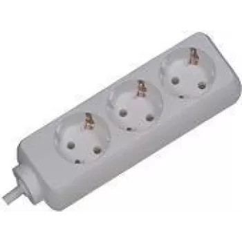 Extensão de alimentação Bachmann 3x Schuko H05VV-F 3G 1,50mm² 16A/3680W 3m