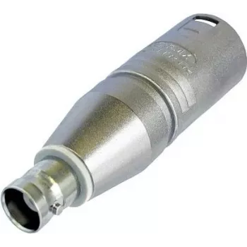 Adaptador XLR Neutrik ficha XLR - conector fêmea BNC NA2MBNC 1 unid. (NA2MBNC)