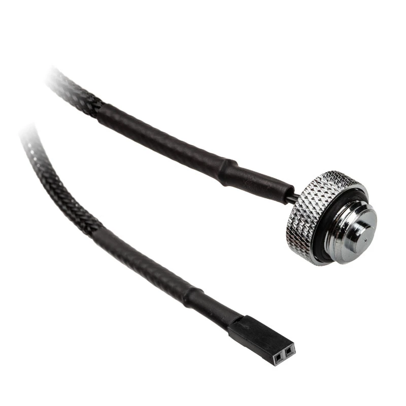 Sensor de temperatura XSPC 2x G1/4 rosca fêmea – cromado, 2x G1/4 rosca fêmea