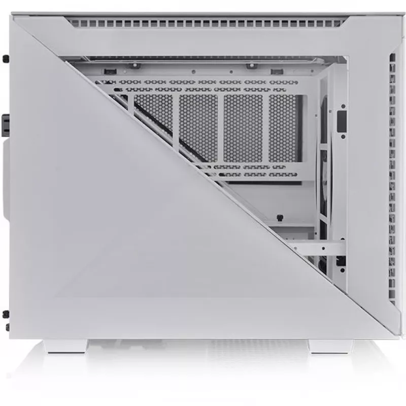 Caixa de PC Thermaltake Divider 200 TG Air Snow Micro Tower branco