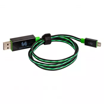 Cabo USB RealPower A/Micro-USB B 0,75 m