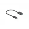 Adaptador LANBERG AD-UC-UA-04 USB Type-C macho - USB Type-A fêmea 15cm preto