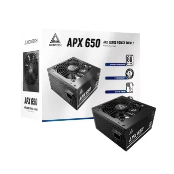 Fonte de alimentação Montech APX650 650 W 20+4 pin ATX ATX preto