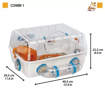 FERPLAST Combi 1 - gaiola para um hamster