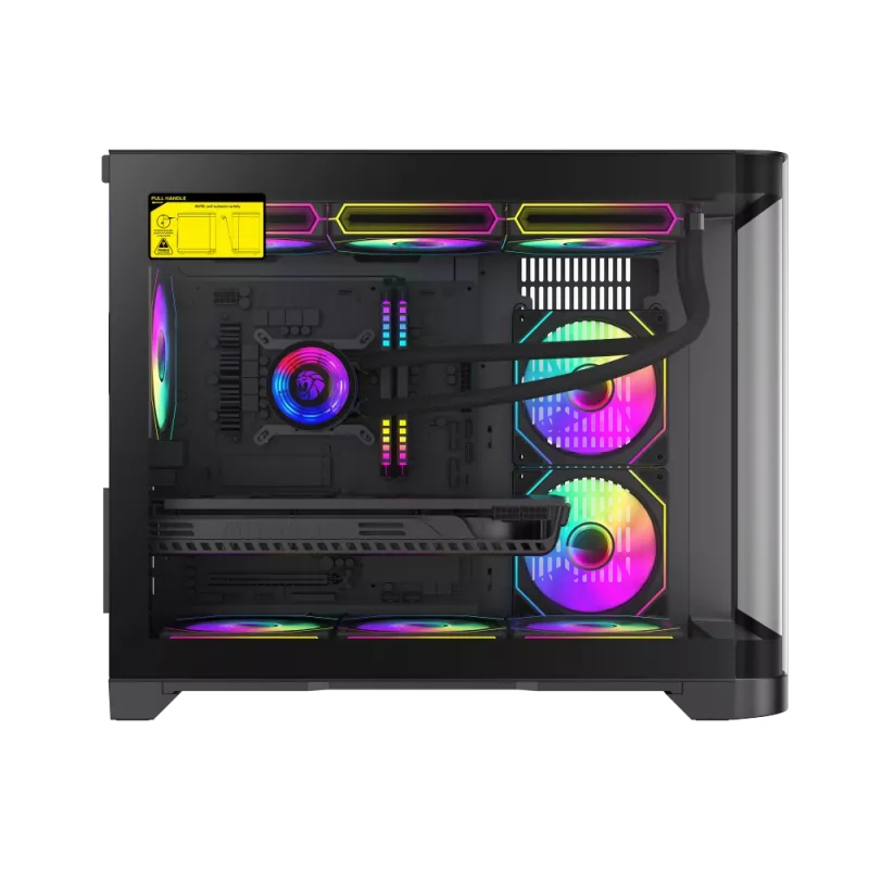 Caixa Gamemax | HYPE-M BK | preto | Micro | fonte de alimentação não incluída