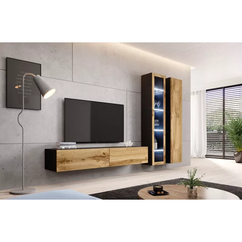 Suporte de TV para cama VIGO '180' 30/180/40 preto/carvalho wotan