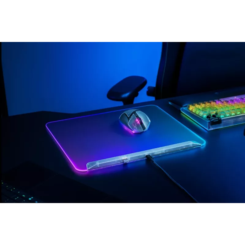 Tapete de rato gaming Razer Firefly V2 Pro White – retroiluminação RGB, alimentação USB, base antiderrapante