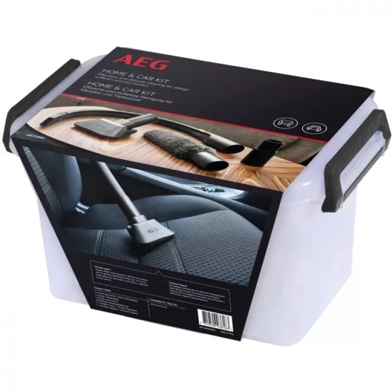 Conjunto de limpeza automóvel AEG AKIT09C preto 4 unid. 1 adaptador