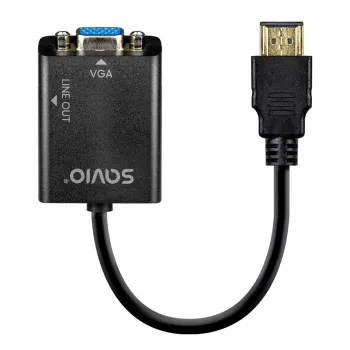 Adaptador HDMI-VGA com áudio AK-76 Savio SAVAK-76