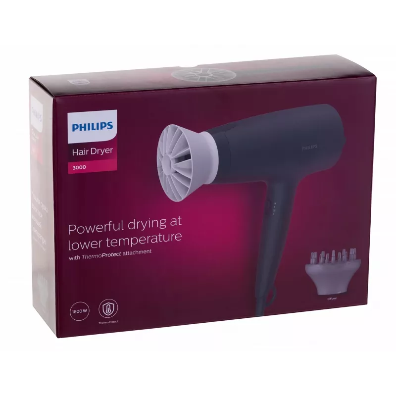 Secador de cabelo Philips 3000 series BHD302/30 1600 W preto