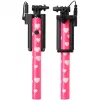 Ultron Selfie Hot Shot rosa – 15 – 45 cm pau de selfie com disparador de câmara no punho – para smartphones como Samsung Galaxy, iPhone e outros (173951)