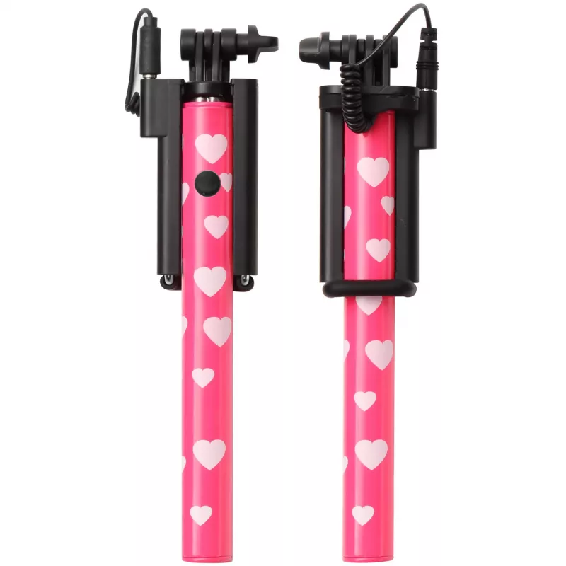 Ultron Selfie Hot Shot rosa – 15 – 45 cm pau de selfie com disparador de câmara no punho – para smartphones como Samsung Galaxy, iPhone e outros (173951)