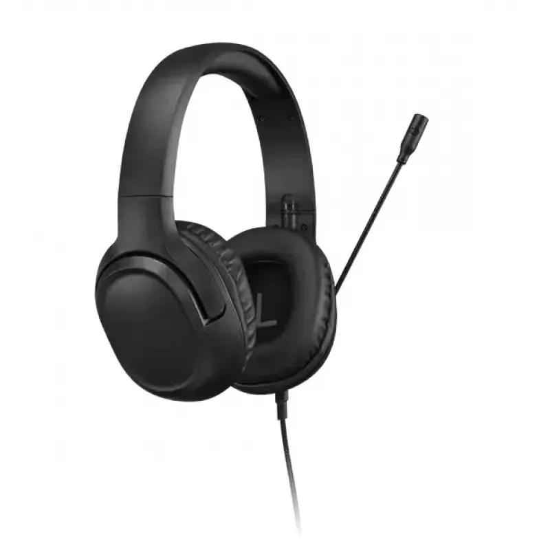 Lenovo H110 auscultadores gaming GXD1P46879, com fio, 3,5 mm, microfone integrado, transdutor de 50 mm, 50 Hz-20 kHz, 32 Ω, pretos