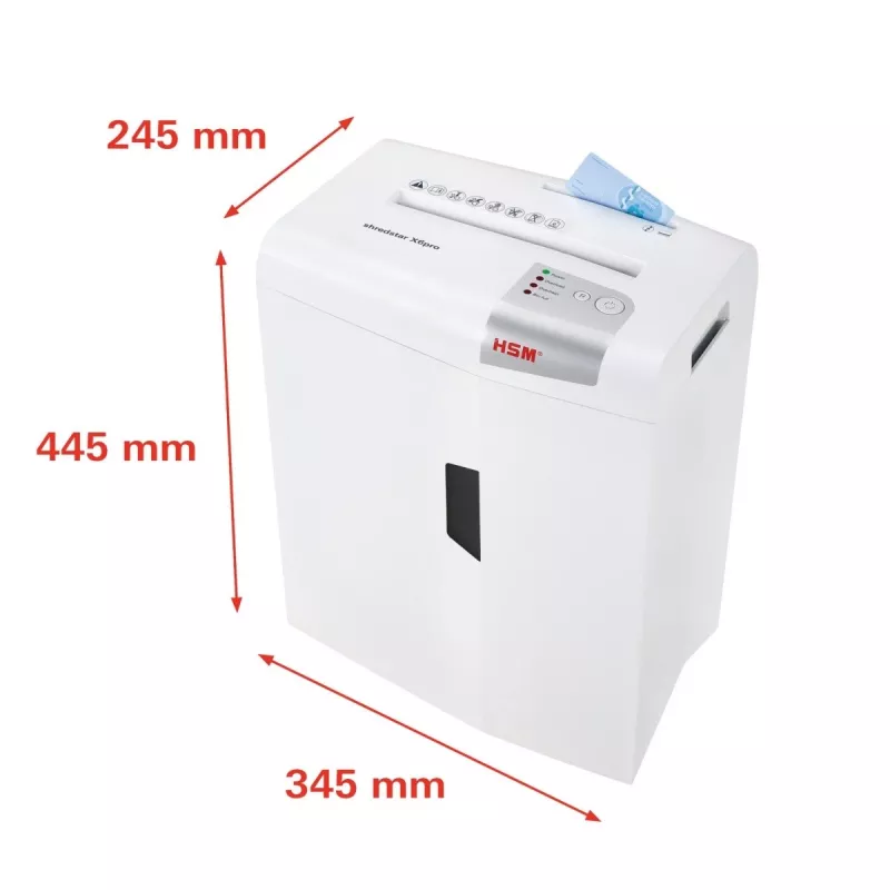 Destruidora de documentos HSM shredstar X6pro, 2 x 15 mm + mecanismo de corte de CD separado