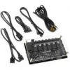 Controlador automático Lamptron CT630 PWM ARGB — controlador compacto de ventoinhas PWM-ARGB, preto