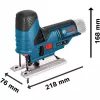 Serra de vaivém a bateria GST 12V-70 Professional, 12 Volt (azul/preto, 2x bateria de iões de lítio 3,0Ah, em L-BOXX)