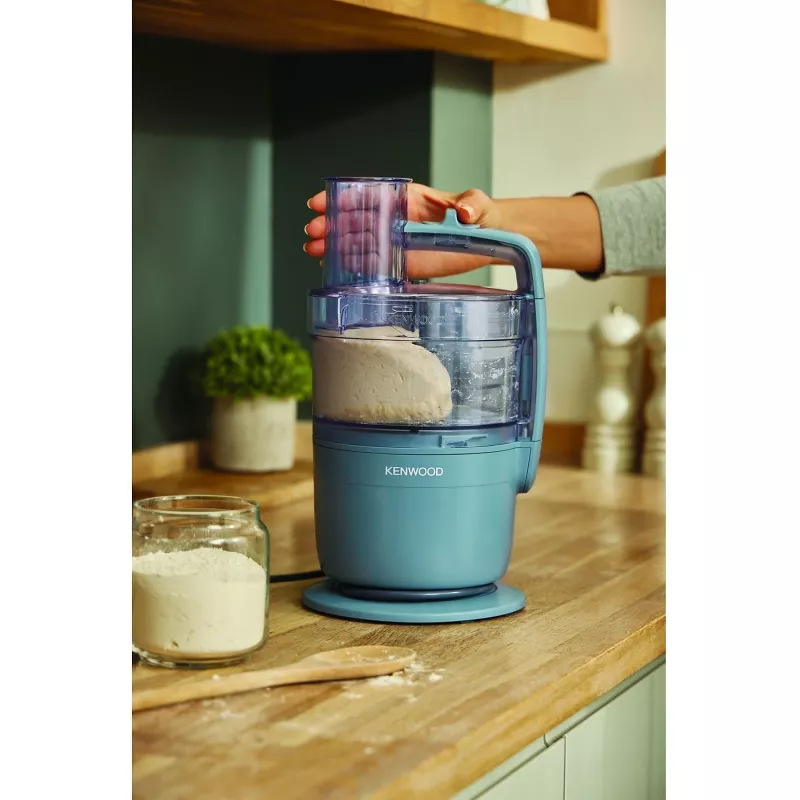 Robot de cozinha Kenwood FDP23.140GY MultiPro Go — picadora compacta portátil, cinzento