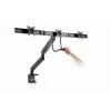 Suporte de monitor de secretária GEMBIRD MA-DA3-03, 3 braços, mola a gás, VESA 75–100x100, suporta 3 ecrãs até 27 polegadas, máx. 18 kg, preto