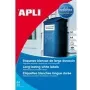 Etiquetas para impressora APLI 01228 branco poliéster A4 210x297mm 20 folhas