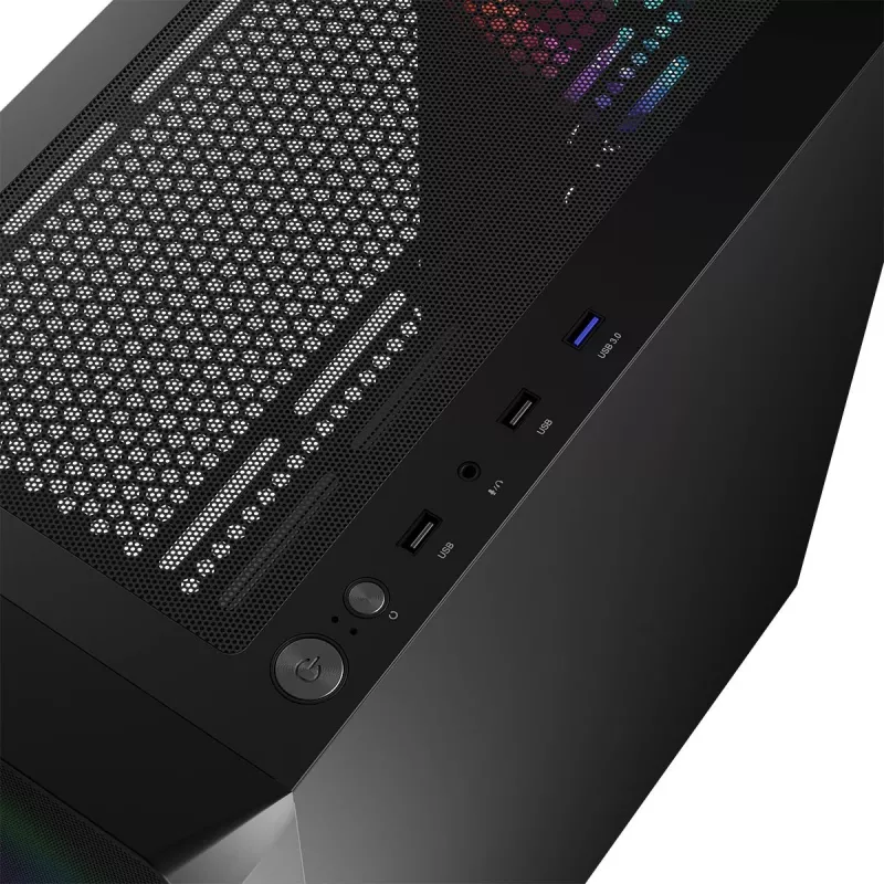 Caixa LOGIC CONCEPT Portos ARGB ATX Mid-Tower, preto