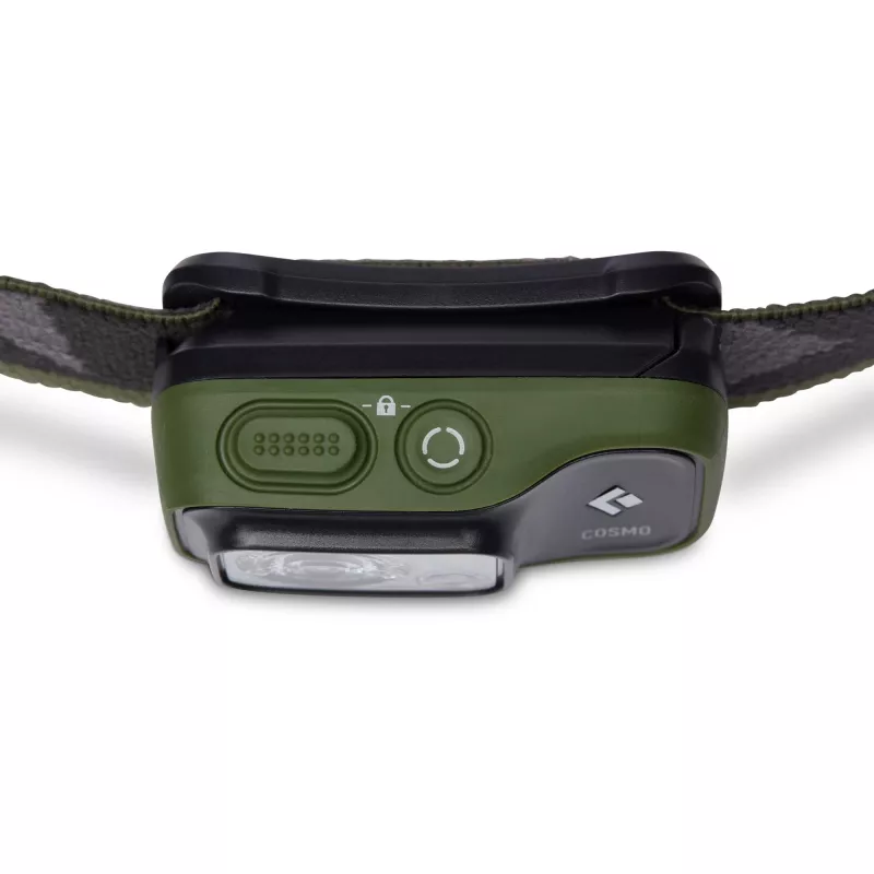 Lanterna frontal Cosmo 350, Luz LED verde-azeitona