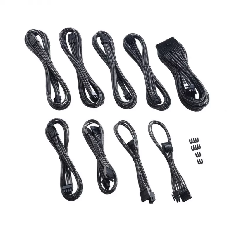 Cabo de alimentação interno Cablemod CM-PCSI-FKIT-NKC-R Carbono fornecimento de energia fiável