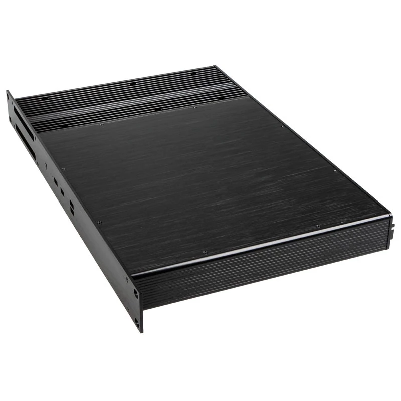 Akasa Galileo TU3 Caixa Thin Mini-ITX 1U para rack, sem ventoinha, OEM, Preto