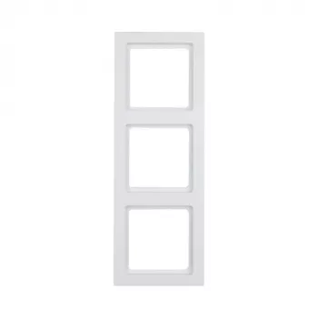Placa de parede/tampa de interruptor Berker 10136099, design sem parafusos, branco, caixa simples