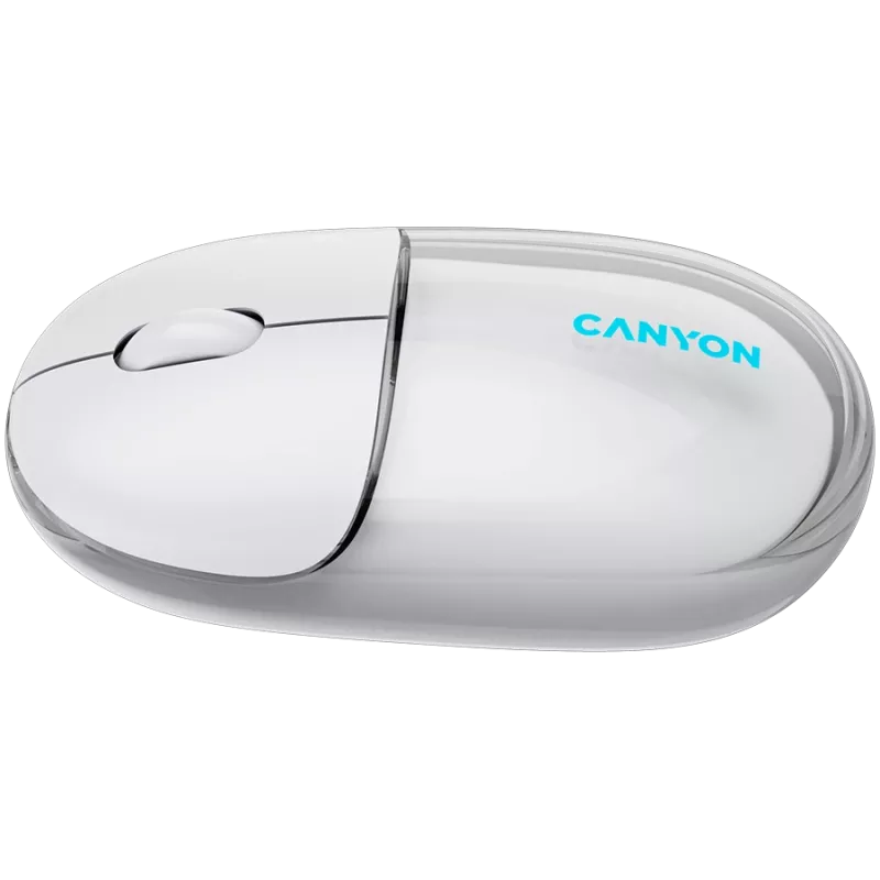 Rato CANYON OnClick 24 BT/ sem fios transparente/branco