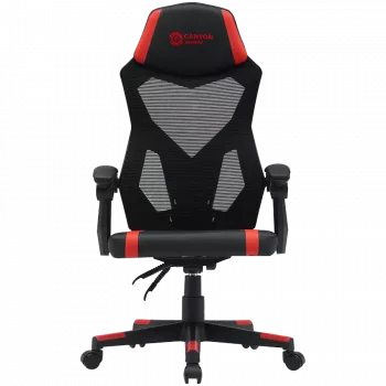 Canyon MCH01 - Flow - cadeira gaming ergonómica - preto e vermelho