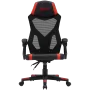 Canyon MCH01 - Flow - cadeira gaming ergonómica - preto e vermelho