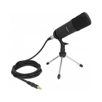 Microfone para PC DeLOCK microfone profissional para podcasting no computador