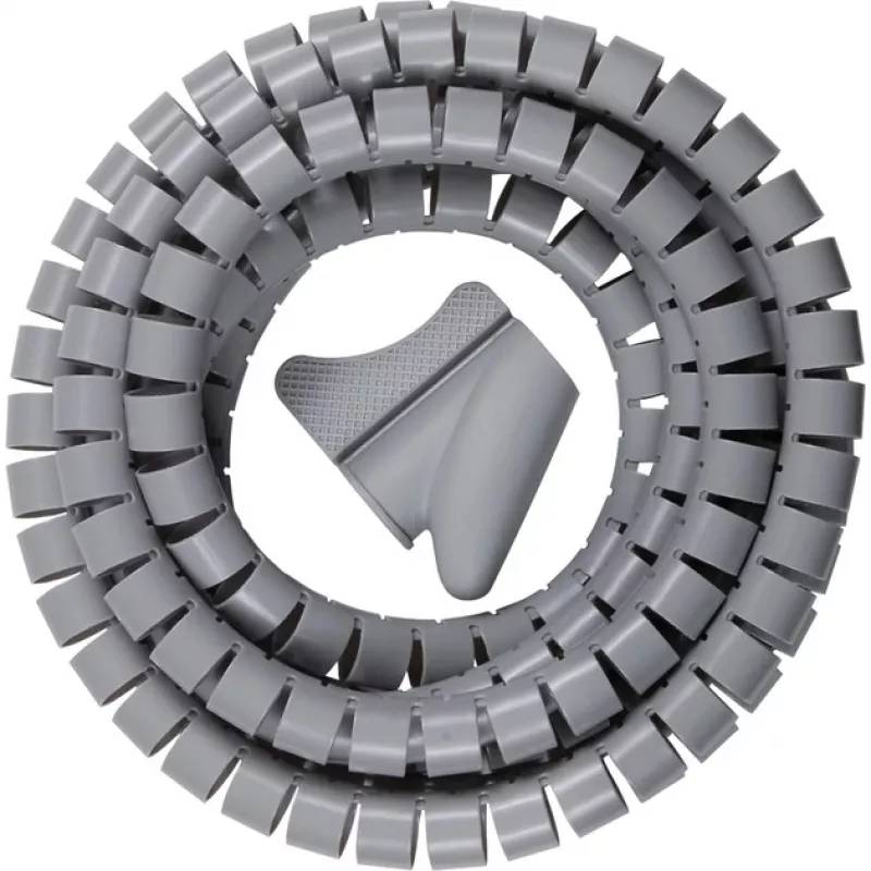 Organizador de cabos Brennenstuhl espiral L= 2,5 m, Ø= 20 mm, cinzento