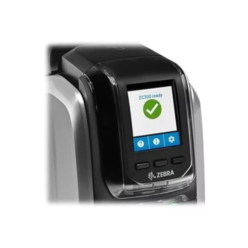 Zebra ZC300 Impressora de cartões de plástico Sublimação de cor/Termotransferência cor 300 x 300 DPI