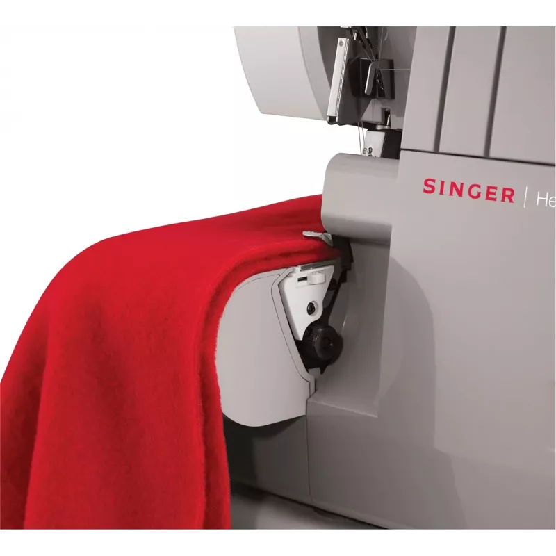 Máquina de costura overlock SINGER 14HD854 Heavy Duty elétrica 120 W Cinzento