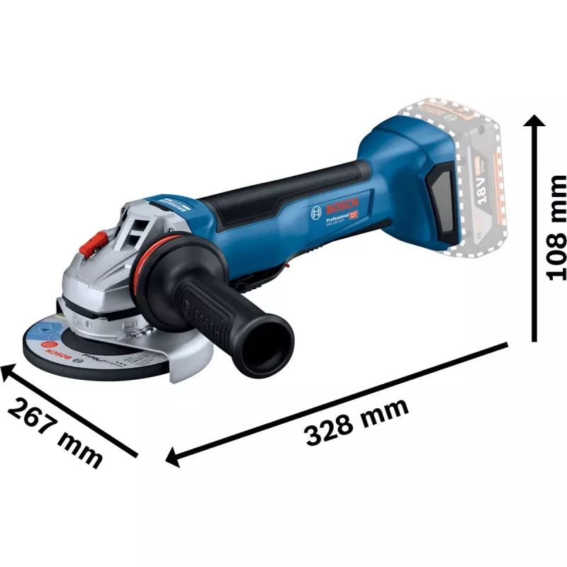 Bosch GWS 18V-10 P PROFESSIONAL rebarbadora 9000 rpm 1000 W 1,9 kg