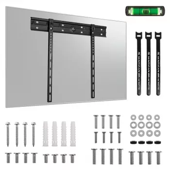 Suporte de parede para TV MACLEAN MC-123 extra fino, VESA 400x400 mm, para televisores de ecrã plano até 80 kg