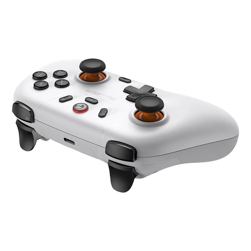 Comando gaming sem fios GameSir T4n Lite branco compatível com Bluetooth, sem fios, recarregável