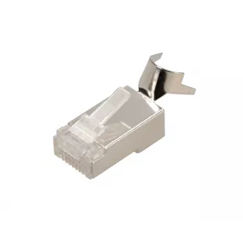 Ficha RJ45 Extralink CAT6A FTP 8P8C, transparente, Ficha/Conector fêmea, 1 unid.