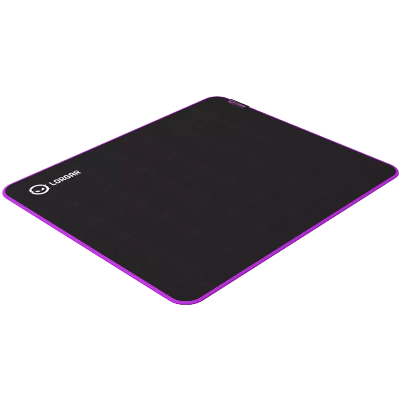 Lorgar Main 315, tapete de rato gaming, superfície de alta velocidade, base de borracha antiderrapante violeta, tamanho: 500 mm x 420 mm x 3 mm, peso 0,39 kg