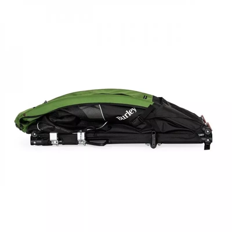 Transportadora para cães BURLEY Tail Wagon BU-947108 — transportadora macia para cães, preto/verde