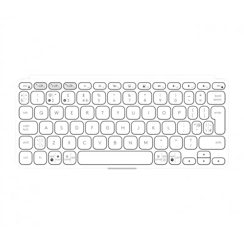 Teclado Logitech Keys-To-Go 2 Universal Bluetooth QWERTY US International Branco
