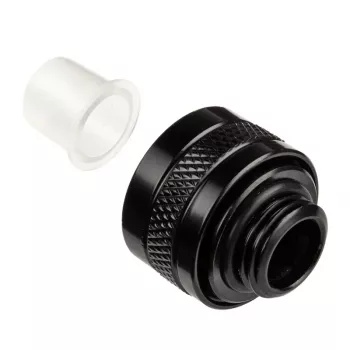 Alphacool 17471 Eiszapfen PRO conector HardTube de 13 mm G1/4, latão, 22 mm de diâmetro, 20 mm de altura, Deep Black