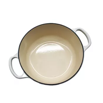 Le Creuset Signature assadeira redonda branca 20 cm