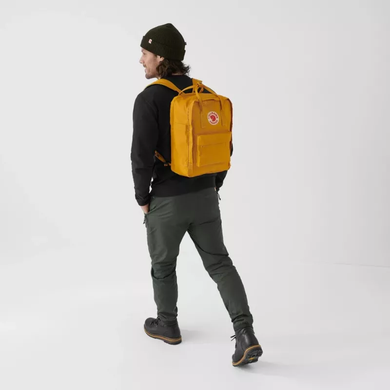 Mochila Fjällräven Kanken Laptop 13 polegadas — mochila casual, Amarelo, 250×160×350 mm, Poliamida/PP/Vinil