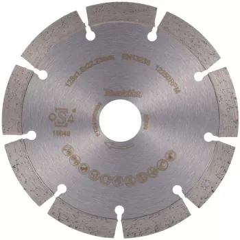 Disco de corte de diamante Makita D-80086 125 mm de diâmetro, 22,23 mm de furo