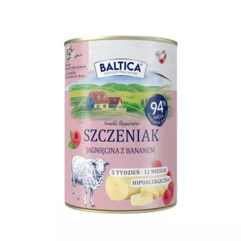 BALTICA Sabores Regionais Puppy Borrego com Banana - Comida húmida para cães - 400g