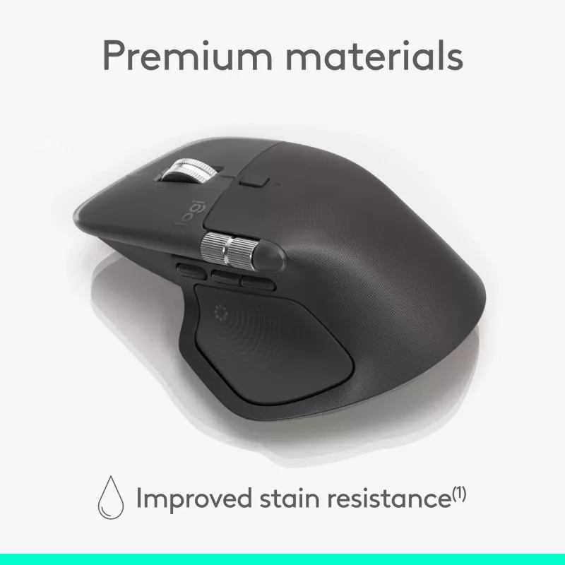 Logitech MX Master 4 for Business rato – sem fios + Bluetooth, 8000 DPI, grafite | Logitech