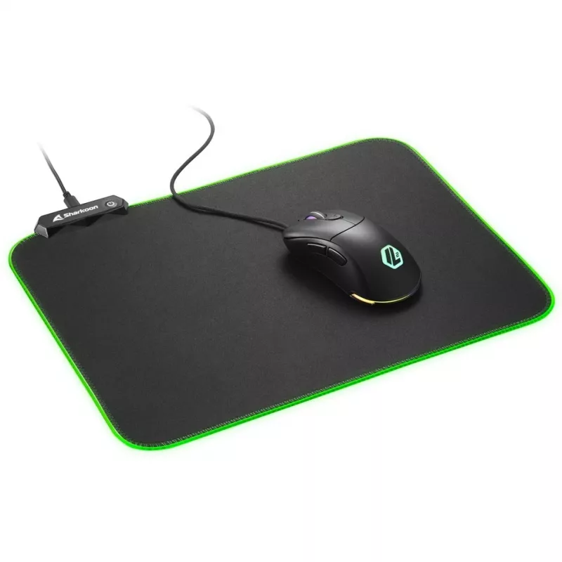 1337 RGB V2 Gaming Mat 360, Tapete de rato Gaming preto